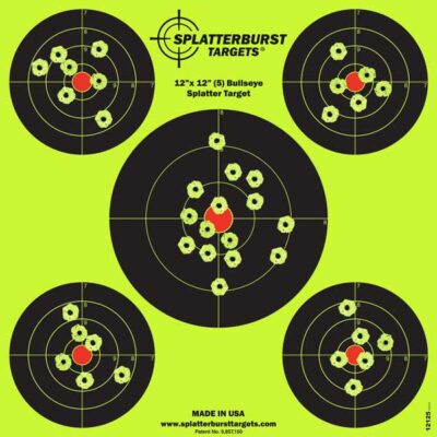 1” Adhesive Red Bullseye Splatter Targets | Splatterburst Targets