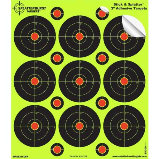 3” Stick and Splatter Adhesive Target Splatterburst Targets