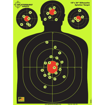 50 Pcs Shooting Targets Glow Shot Reactive Splatter Gun Rifle Paper Target 20 