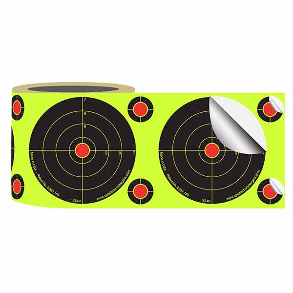 Details about   200/Roll 4in Self Adhesive Paper Reactive Splatter Shooting Target Sticker Decal 