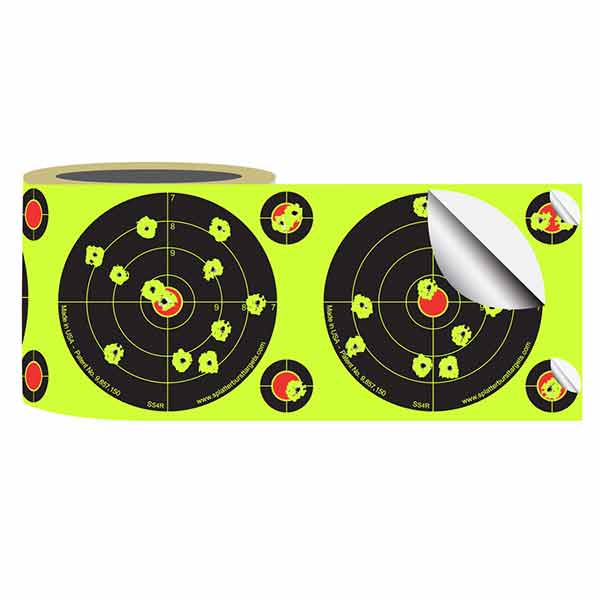 200Pcs/Roll 4inch Self Adhesive Paper Reactive Splatter Shooting Target Stickers