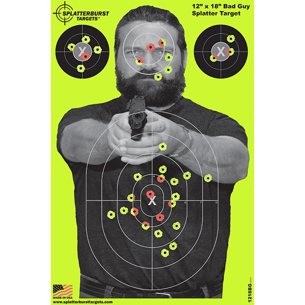 12” x 18” Bad Guy Splatter Target